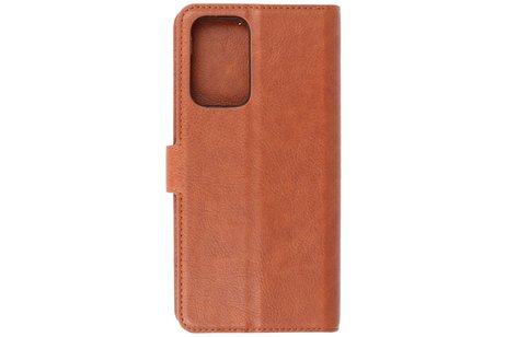 BAOHU KAIYUE - Luxe Portemonnee Hoesje - Pasjeshouder Telefoonhoesje - Wallet Case - Geschikt voor Samsung Galaxy A72 5G - Bruin
