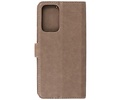 BAOHU KAIYUE - Luxe Portemonnee Hoesje - Pasjeshouder Telefoonhoesje - Wallet Case - Geschikt voor Samsung Galaxy A72 5G - Grijs