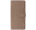 BAOHU KAIYUE - Luxe Portemonnee Hoesje - Pasjeshouder Telefoonhoesje - Wallet Case - Geschikt voor Samsung Galaxy A72 5G - Grijs