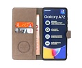 KAIYUE - Luxe Portemonnee Hoesje - Pasjeshouder Telefoonhoesje - Wallet Case - Geschikt voor Samsung Galaxy A72 5G - Grijs