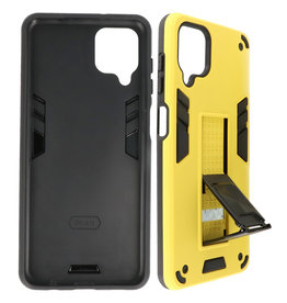 BAOHU Stand Hardcase Backcover Samsung Galaxy A12 Geel