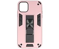 BAOHU Hoesje met Magnetic Stand Hard Case Geschikt voor de iPhone XR - Stand Shockproof Telefoonhoesje - Grip Stand Back Cover - Roze