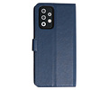 KAIYUE - Luxe Portemonnee Hoesje - Pasjeshouder Telefoonhoesje - Wallet Case - Geschikt voor Samsung Galaxy A72 5G - Navy