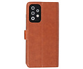 KAIYUE - Luxe Portemonnee Hoesje - Pasjeshouder Telefoonhoesje - Wallet Case - Geschikt voor Samsung Galaxy A72 5G - Bruin