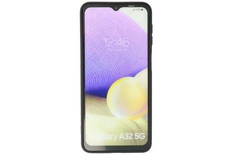 BAOHU Hoesje Geschikt voor de Samsung Galaxy A32 5G - Fashion Color Backcover Telefoonhoesje - Zwart