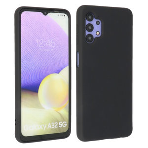 BAOHU Hoesje Geschikt voor de Samsung Galaxy A32 5G - Fashion Color Backcover Telefoonhoesje - Zwart