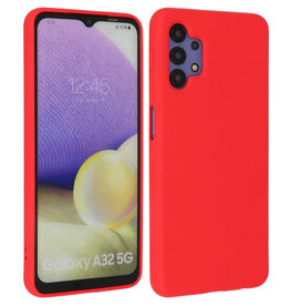 BAOHU Samsung Galaxy A32 5G Hoesje Fashion Backcover Telefoonhoesje Rood