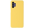 BAOHU Hoesje Geschikt voor de Samsung Galaxy A32 5G - Fashion Color Backcover Telefoonhoesje - Geel