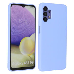 BAOHU Hoesje Geschikt voor de Samsung Galaxy A32 5G - Fashion Color Backcover Telefoonhoesje - Paars