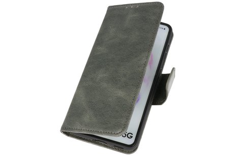 Zakelijke Book Case Telefoonhoesje - Portemonnee Hoesje - Pasjeshouder Wallet Case - Geschikt voor OnePlus 9 - Donker Groen
