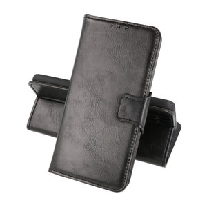 Zakelijke Book Case Telefoonhoesje - Portemonnee Hoesje - Pasjeshouder Wallet Case - Geschikt voor Motorola Moto G30 en Moto G10 - Zwart