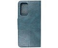 BAOHU Zakelijke Book Case Telefoonhoesje Geschikt voor OnePlus 9 - Portemonnee Hoesje - Pasjeshouder Wallet Case - Blauw