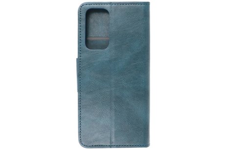 BAOHU Zakelijke Book Case Telefoonhoesje Geschikt voor OnePlus 9 - Portemonnee Hoesje - Pasjeshouder Wallet Case - Blauw