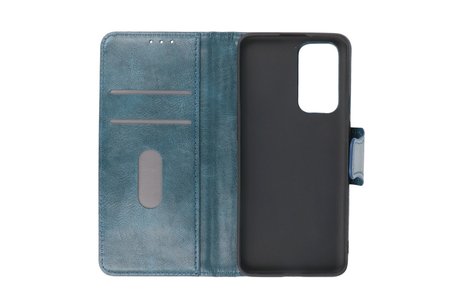 BAOHU Zakelijke Book Case Telefoonhoesje Geschikt voor OnePlus 9 - Portemonnee Hoesje - Pasjeshouder Wallet Case - Blauw