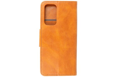 BAOHU Zakelijke Book Case Telefoonhoesje Geschikt voor OnePlus 9 - Portemonnee Hoesje - Pasjeshouder Wallet Case - Bruin