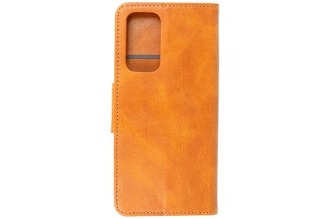 Zakelijke Book Case Telefoonhoesje - Portemonnee Hoesje - Pasjeshouder Wallet Case - Geschikt voor OnePlus 9 - Bruin