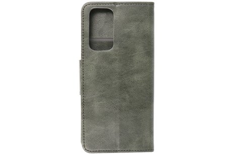 BAOHU Zakelijke Book Case Telefoonhoesje Geschikt voor OnePlus 9 - Portemonnee Hoesje - Pasjeshouder Wallet Case - Donker Groen