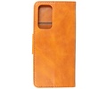 Zakelijke Book Case Telefoonhoesje - Portemonnee Hoesje - Pasjeshouder Wallet Case - Geschikt voor OnePlus 9 Pro - Bruin