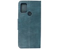 BAOHU Zakelijke Book Case Telefoonhoesje - Portemonnee Hoesje - Pasjeshouder Wallet Case - Geschikt voor Motorola Moto G30 en Moto G10 - Blauw