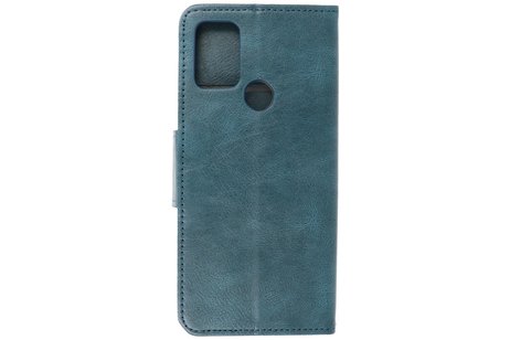 BAOHU Zakelijke Book Case Telefoonhoesje - Portemonnee Hoesje - Pasjeshouder Wallet Case - Geschikt voor Motorola Moto G30 en Moto G10 - Blauw