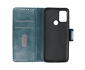 BAOHU Zakelijke Book Case Telefoonhoesje - Portemonnee Hoesje - Pasjeshouder Wallet Case - Geschikt voor Motorola Moto G30 en Moto G10 - Blauw