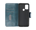 Zakelijke Book Case Telefoonhoesje - Portemonnee Hoesje - Pasjeshouder Wallet Case - Geschikt voor Motorola Moto G30 en Moto G10 - Blauw