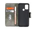 BAOHU Zakelijke Book Case Telefoonhoesje - Portemonnee Hoesje - Pasjeshouder Wallet Case - Geschikt voor Motorola Moto G30 en Moto G10 - Donker Groen