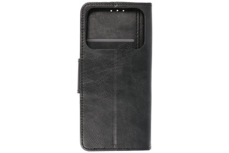 Zakelijke Book Case Telefoonhoesje - Portemonnee Hoesje - Pasjeshouder Wallet Case - Geschikt voor XiaoMi Mi 11 Ultra - Zwart