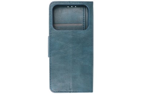 Zakelijke Book Case Telefoonhoesje - Portemonnee Hoesje - Pasjeshouder Wallet Case - Geschikt voor XiaoMi Mi 11 Ultra - Blauw