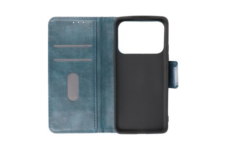 Zakelijke Book Case Telefoonhoesje - Portemonnee Hoesje - Pasjeshouder Wallet Case - Geschikt voor XiaoMi Mi 11 Ultra - Blauw