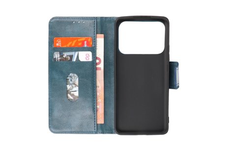 Zakelijke Book Case Telefoonhoesje - Portemonnee Hoesje - Pasjeshouder Wallet Case - Geschikt voor XiaoMi Mi 11 Ultra - Blauw