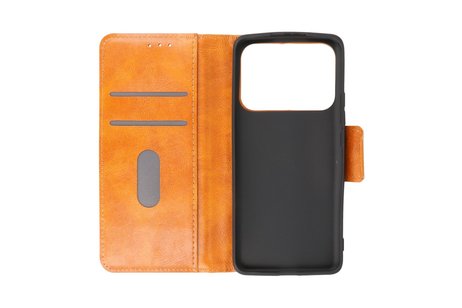 Zakelijke Book Case Telefoonhoesje - Portemonnee Hoesje - Pasjeshouder Wallet Case - Geschikt voor XiaoMi Mi 11 Ultra - Bruin