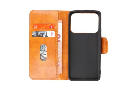 Zakelijke Book Case Telefoonhoesje - Portemonnee Hoesje - Pasjeshouder Wallet Case - Geschikt voor XiaoMi Mi 11 Ultra - Bruin