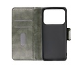 BAOHU Zakelijke Book Case Telefoonhoesje - Portemonnee Hoesje - Pasjeshouder Wallet Case - Geschikt voor XiaoMi Mi 11 Ultra - Donker Groen
