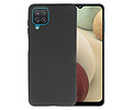 Hoesje Geschikt voor de Samsung Galaxy A12 - Fashion Color Backcover Telefoonhoesje - Zwart