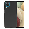 Samsung Galaxy A12 Hoesje Fashion Backcover Telefoonhoesje Zwart