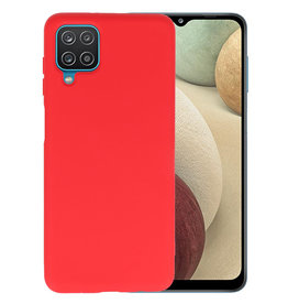 BAOHU Samsung Galaxy A12 Hoesje Fashion Backcover Telefoonhoesje Rood