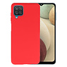 BAOHU Samsung Galaxy A12 Hoesje Fashion Backcover Telefoonhoesje Rood