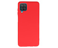 BAOHU Hoesje Geschikt voor de Samsung Galaxy A12 - Fashion Color Backcover Telefoonhoesje - Rood