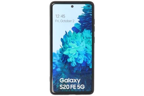 BAOHU Hoesje Geschikt voor de Samsung Galaxy S20 FE - Fashion Color Backcover Telefoonhoesje - Zwart