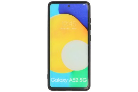 Hoesje Geschikt voor de Samsung Galaxy A52 / A52 5G - Fashion Color Backcover Telefoonhoesje - Zwart