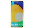 BAOHU Hoesje Geschikt voor de Samsung Galaxy A52 / A52 5G - Fashion Color Backcover Telefoonhoesje - Geel