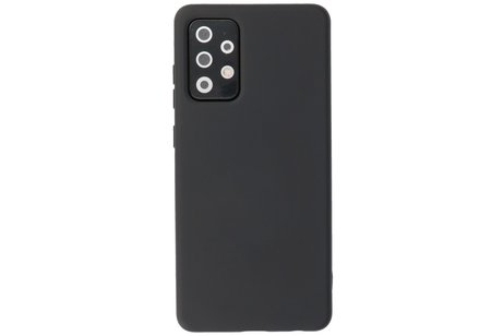 BAOHU Hoesje Geschikt voor de Samsung Galaxy A72 / A72 5G - Fashion Color Backcover Telefoonhoesje - Zwart