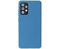 BAOHU Hoesje Geschikt voor de Samsung Galaxy A72 / A72 5G - Fashion Color Backcover Telefoonhoesje - Navy
