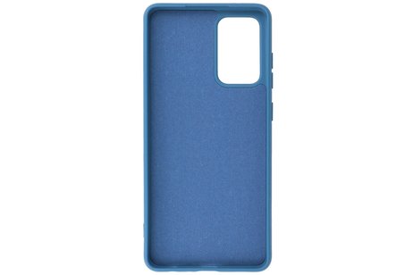 BAOHU Hoesje Geschikt voor de Samsung Galaxy A72 / A72 5G - Fashion Color Backcover Telefoonhoesje - Navy