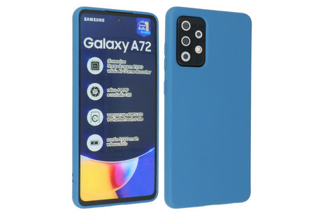Samsung Galaxy A72 & Galaxy A72 5G Hoesje Fashion Backcover Telefoonhoesje Navy