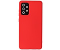 BAOHU Hoesje Geschikt voor de Samsung Galaxy A72 / A72 5G - Fashion Color Backcover Telefoonhoesje - Rood
