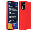 BAOHU Hoesje Geschikt voor de Samsung Galaxy A72 / A72 5G - Fashion Color Backcover Telefoonhoesje - Rood