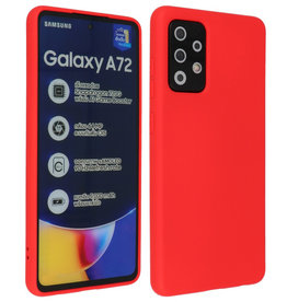 BAOHU Samsung Galaxy A72 & Galaxy A72 5G Hoesje Fashion Backcover Telefoonhoesje Rood
