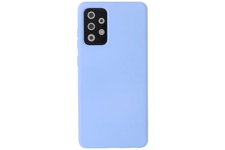 Hoesje Geschikt voor de Samsung Galaxy A72 / A72 5G - Fashion Color Backcover Telefoonhoesje - Paars